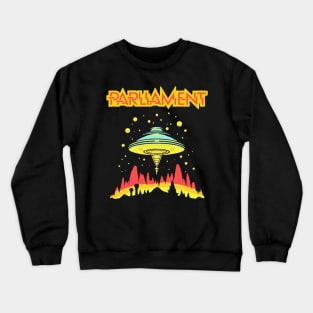 Parliament Funkadelic Retro Mothership UFO Rock Funk Throwback Crewneck Sweatshirt